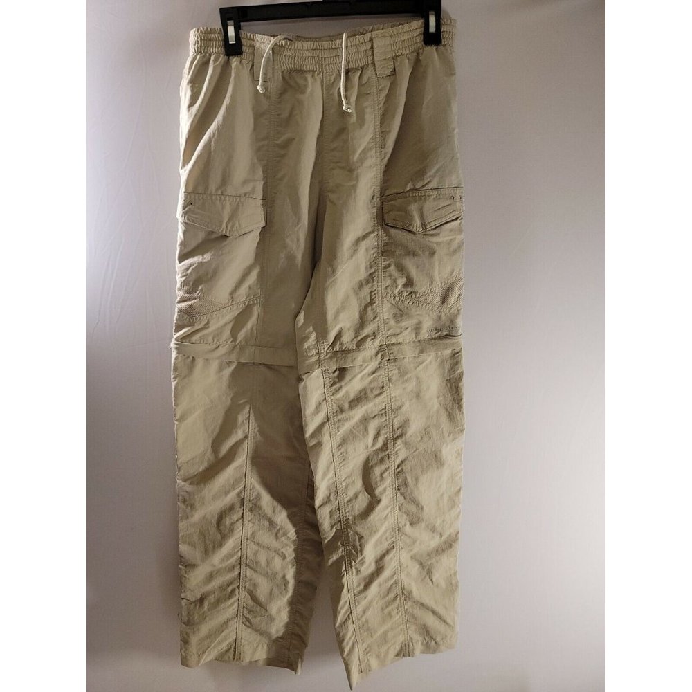 Columbia PFG Performance Fishing Gear Pants Shorts Convertible Tan Mens SZ S 30L
